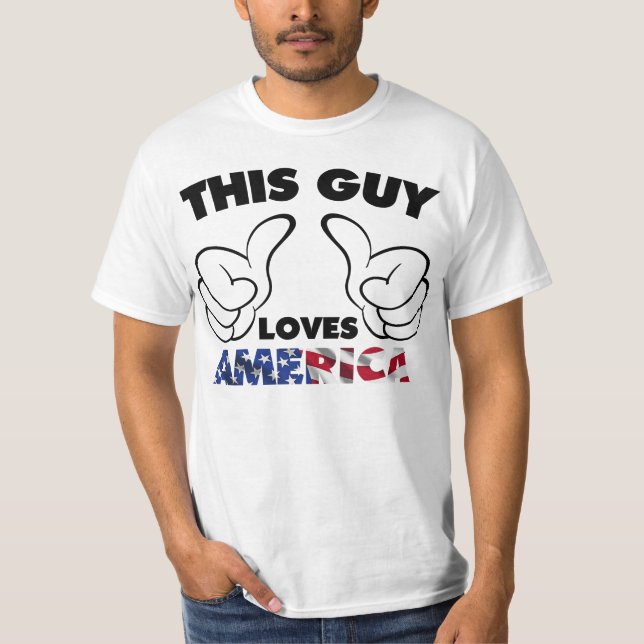 Lieben Amerika dieses Typ T-Shirt (Vorderseite)
