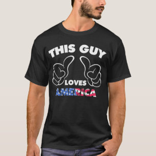 Lieben Amerika dieses Typ T-Shirt