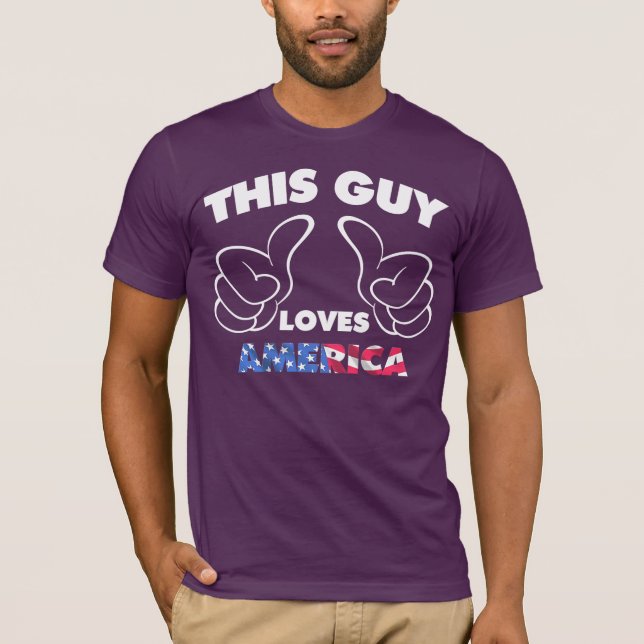 Lieben Amerika dieses Typ T-Shirt (Vorderseite)