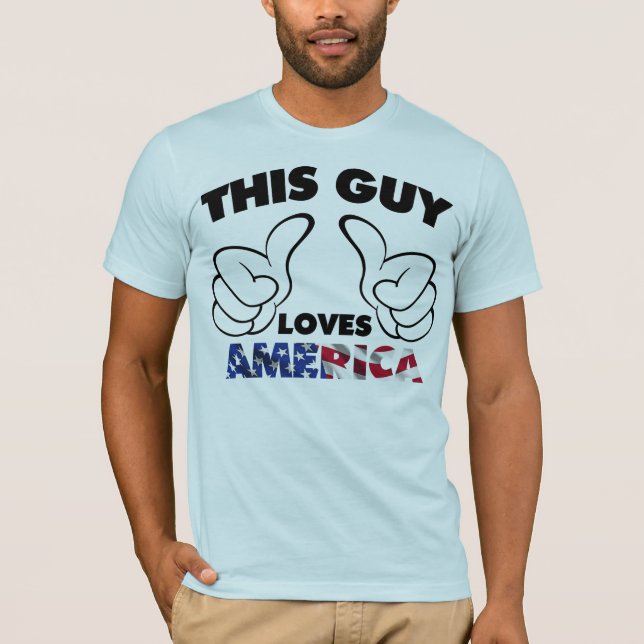 Lieben Amerika dieses Typ T-Shirt (Vorderseite)