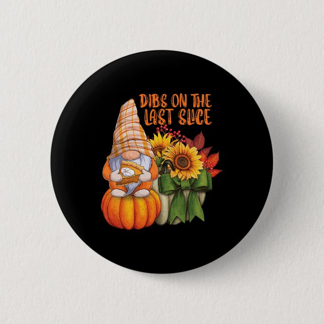 Lieben aus dem Herbst Pumpkin Pie Dessert und Herb Button (Vorderseite)