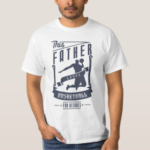 Lieben Basketball für Vatertag T-Shirt