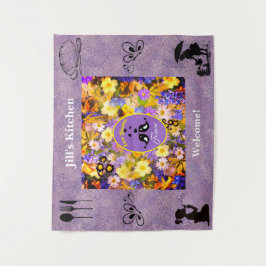 Lieben blühen wandteppich