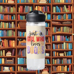 Lieben buchen nur Wortkunst Trinkflasche<br><div class="desc">Lieben buchen Kunst Wasser Flasche</div>