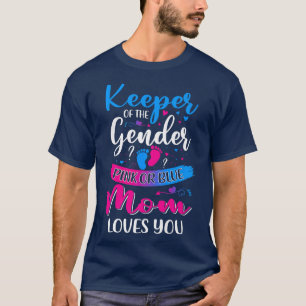 Lieben der rosa oder blauen Mama, die das Geschlec T-Shirt