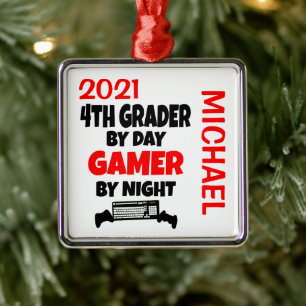 Lieben der vierten Klasse Videospiele CUSTOM Ornament Aus Metall
