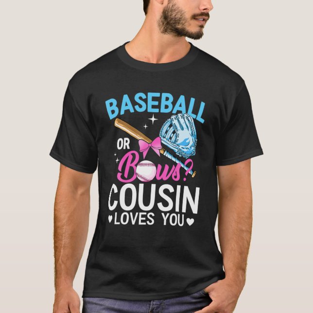 Lieben des Baseball- oder Bows-Cousins, bei denen  T-Shirt (Vorderseite)