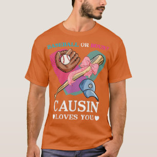 Lieben des Baseball-oder Bows-Cousins Sie Geschlec T-Shirt