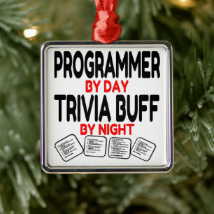 Lieben des Programmierers Trivia Ornament Aus Metall
