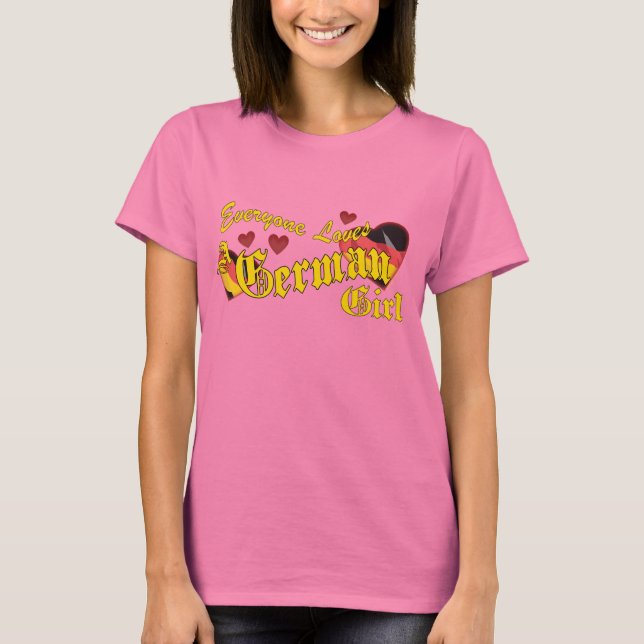Lieben Deutsche Girl Druse T-Shirt (Vorderseite)