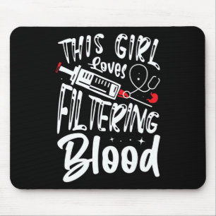 Lieben, die die Dialyseversorgung mit Blutgefäßen Mousepad