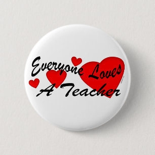 Lieben ein Lehrer-Knopf Button