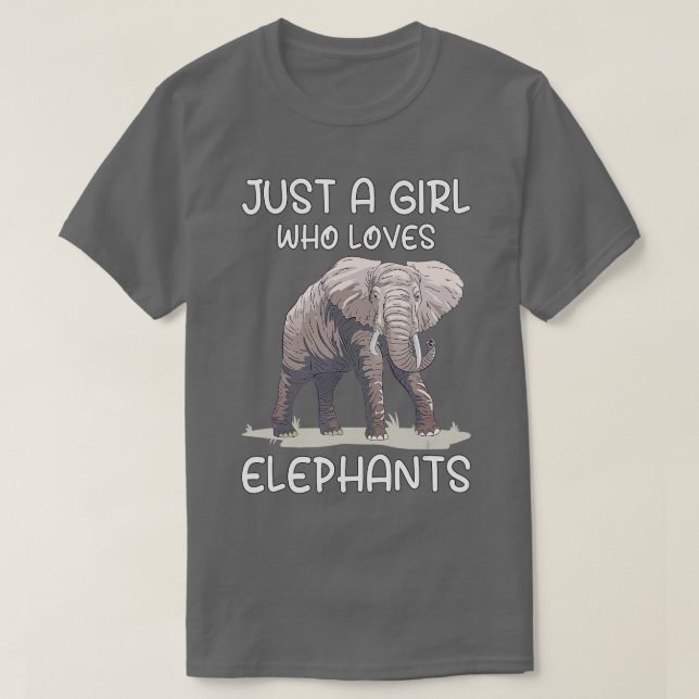 Lieben Elephants Safari Tiere Wildtiere Tiere T-Shirt (Design vorne)