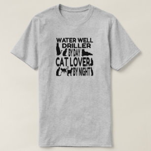 Lieben für Wasserbohrer Katzen T-Shirt
