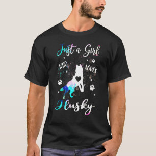 Lieben Husky Gefärbte Krawatte Hund T-Shirt