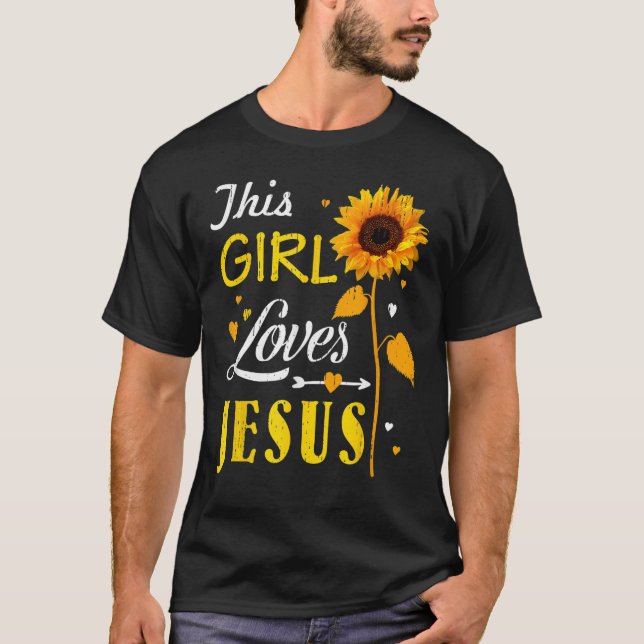 Lieben Jesus Niedlich Christliche Frauen Glauben N T-Shirt (Vorderseite)