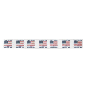 Lieben Jesus und Amerika zu Gott Christlichen 4. Satinband