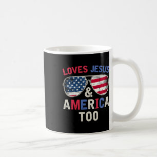 Lieben Jesus und Amerika zu Gott zurückzukehren Ch Kaffeetasse