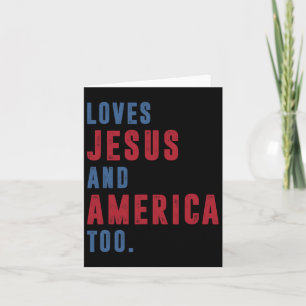 Lieben Jesus und Amerika zu Gott zurückzukehren Ch Karte