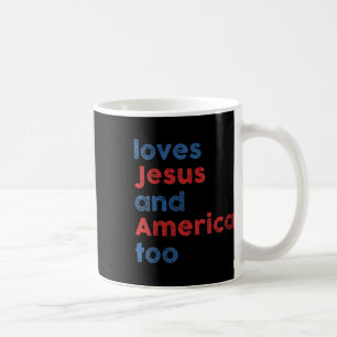 Lieben Jesus und Amerika zu vereint für Männer Fra Kaffeetasse