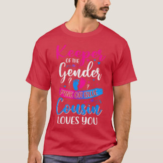 Lieben mit rosa oder blauem Cousin, die das Geschl T-Shirt