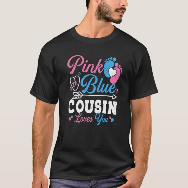 Lieben mit rosa oder blauem Cousin Sie haben Niedl T-Shirt (Vorderseite)