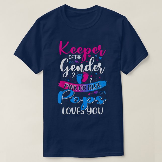 Lieben mit rosa oder blauen Pop, bei denen das Ges T-Shirt (Design vorne)