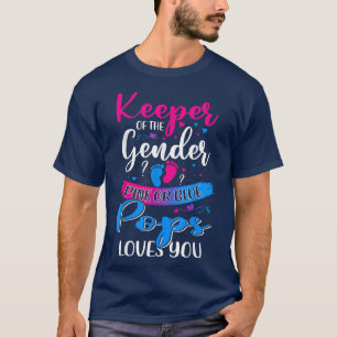 Lieben mit rosa oder blauen Pop, bei denen das Ges T-Shirt