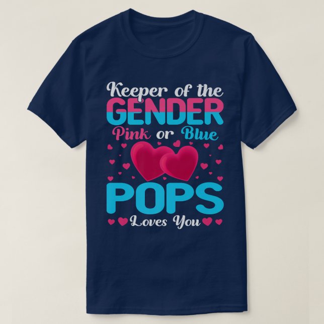 Lieben mit rosa oder blauen Pop, bei denen das Ges T-Shirt (Design vorne)