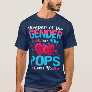 Lieben mit rosa oder blauen Pop, bei denen das Ges T-Shirt