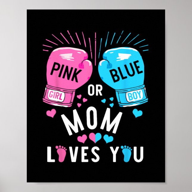 Lieben mit rosa oder blauer Mama, bei denen Sie da Poster (Vorne)