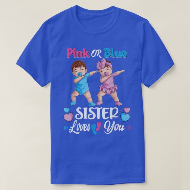 Lieben mit rosa oder blauer Schwanze T-Shirt (Design vorne)