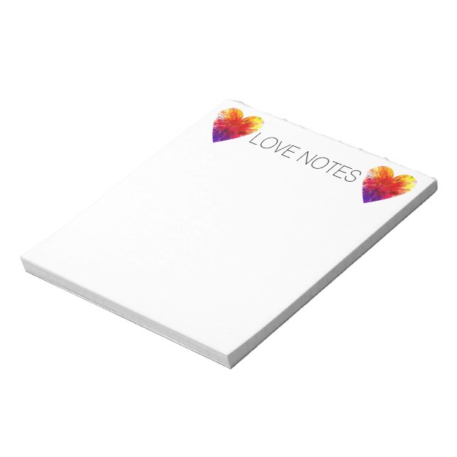 Lieben Rainbow Notepad Notizblock (Rotiert)