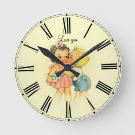 Lieben Runde Wanduhr