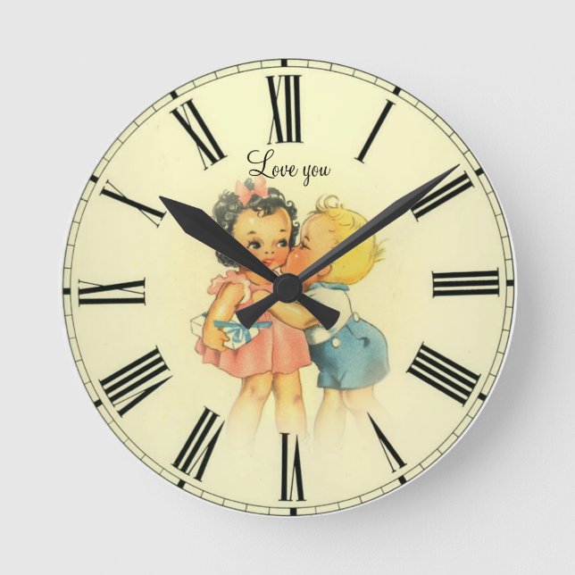 Lieben Runde Wanduhr (Vorderseite)