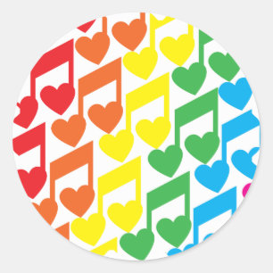 Lieben Runder Aufkleber