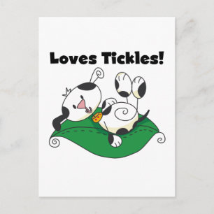 Lieben Tickles T - Shirt und Geschenke Postkarte