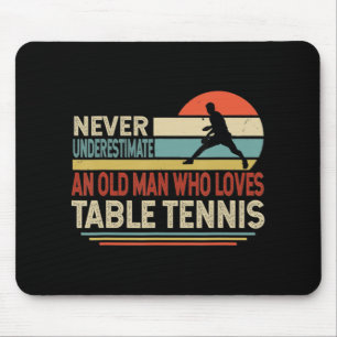 Lieben Tischtennis Sport Player Großvater Vater D Mousepad