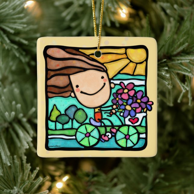 Lieben Traumstrecke Airolo - Gletsch Keramikornament (Baum)