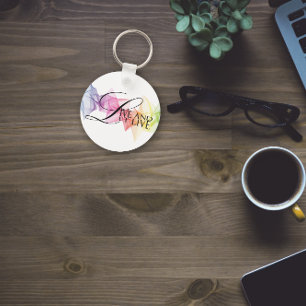 Lieben und gelassen Livemusik zitieren Typografie Schlüsselanhänger