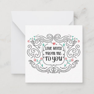 Lieben von mir an Sie Mitteilungskarte