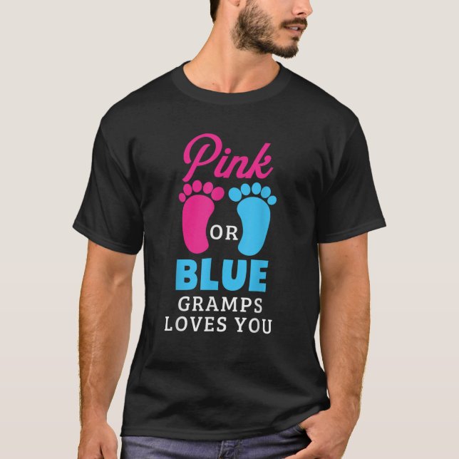 Lieben von rosa oder blauen Gramps bei Ihnen T-Shirt (Vorderseite)
