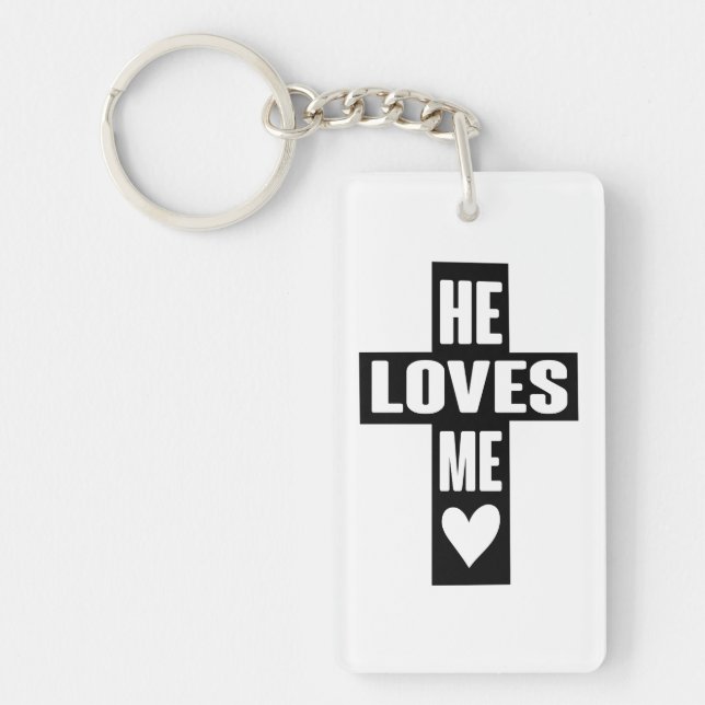 Lieben wie Jesus zitiert die Liebe Gottes Kunstkur Schlüsselanhänger (Vorderseite)