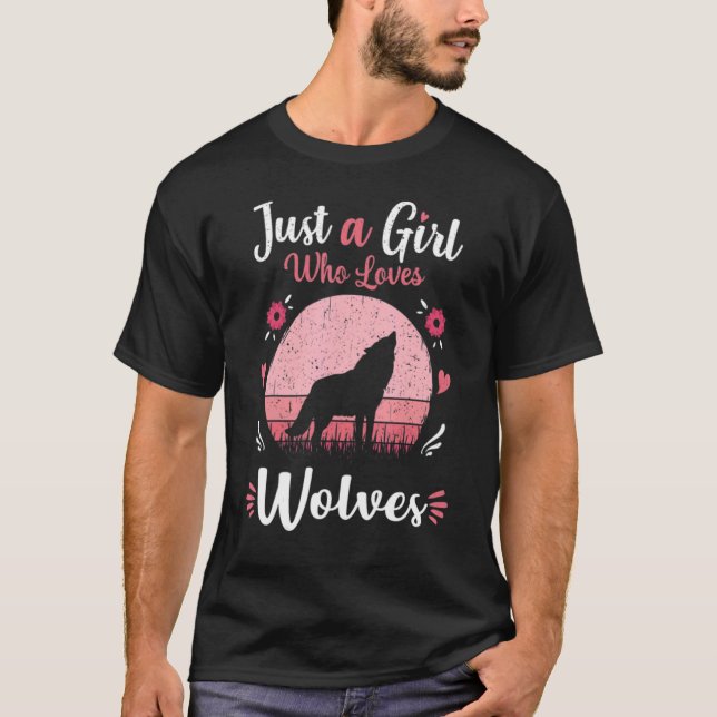 Lieben Wolfen Wolf Gesicht 11 T-Shirt (Vorderseite)