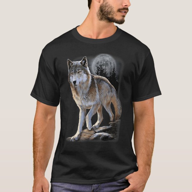 Lieben Wolfen Wolf Gesicht 11 T-Shirt (Vorderseite)