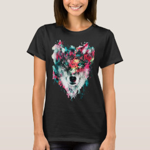 Lieben Wolfen Wolfsgesicht, T - Shirt