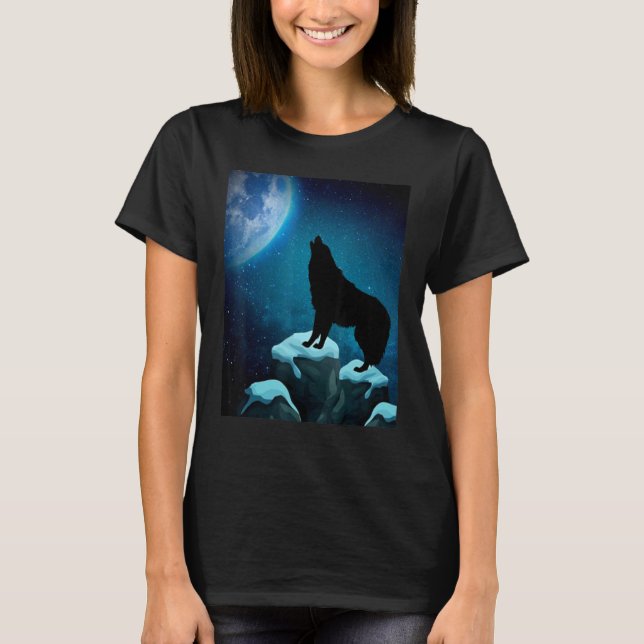 Lieben Wolfen Wolfsmond 1 T-Shirt (Vorderseite)