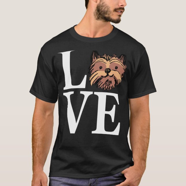 Lieben Yorkshire Terrier Dog Eigentümer Männer und T-Shirt (Vorderseite)