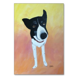 Liebend, Adverb, Hund-Thema lesen Taschenkarten Tischnummer