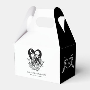 Liebende bis zum Tod Skelette & Rosen Hochzeit Geschenkschachtel